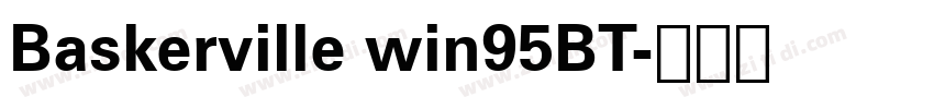 Baskerville win95BT字体转换